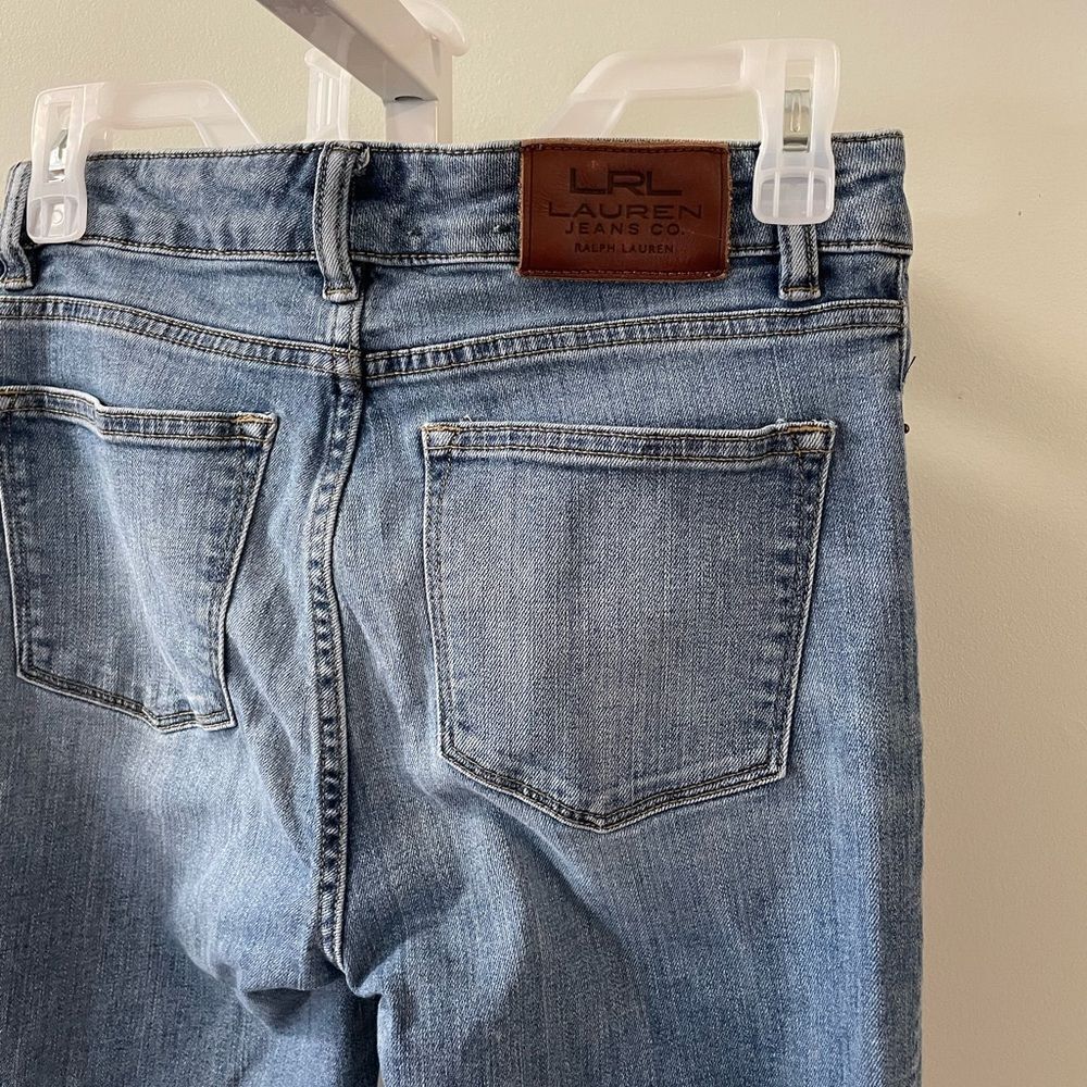 Lauren Ralph Lauren Light Wash Premier Straight Blue Jeans - Picture 4 of 6